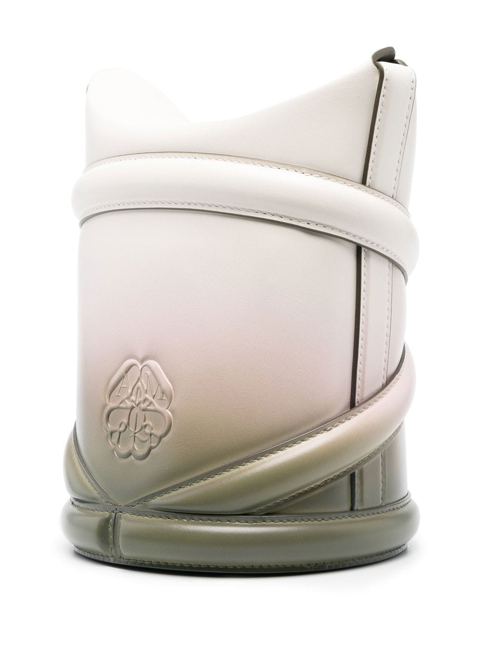 Alexander McQueen debossed-logo bucket bag