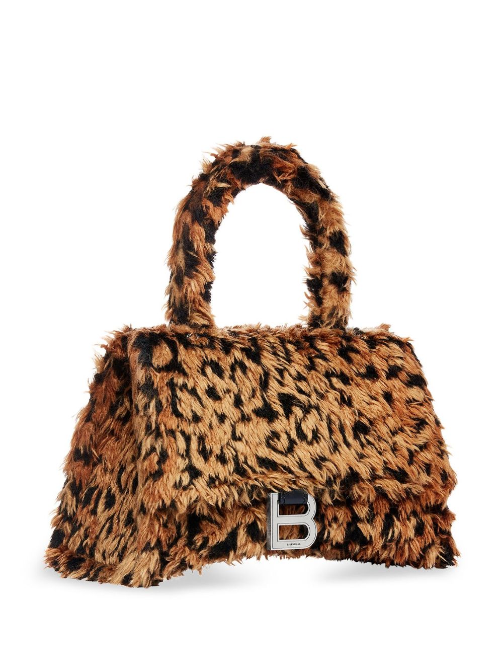Ba*len*cia*ga small hourglass faux-fur mini bag
