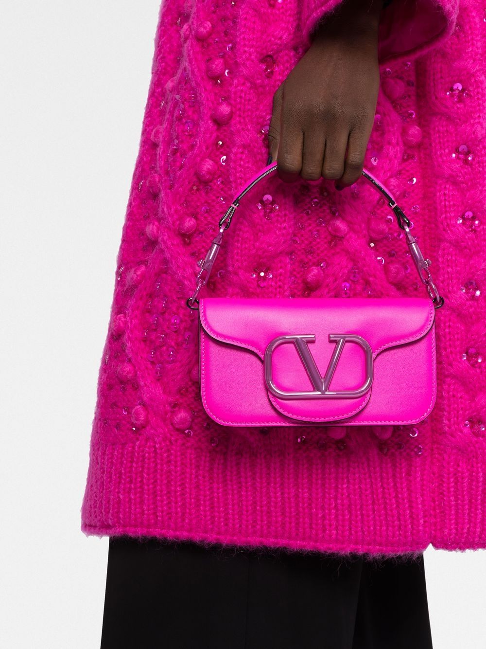 Valentino Garavani Locò logo-plaque shoulder bag