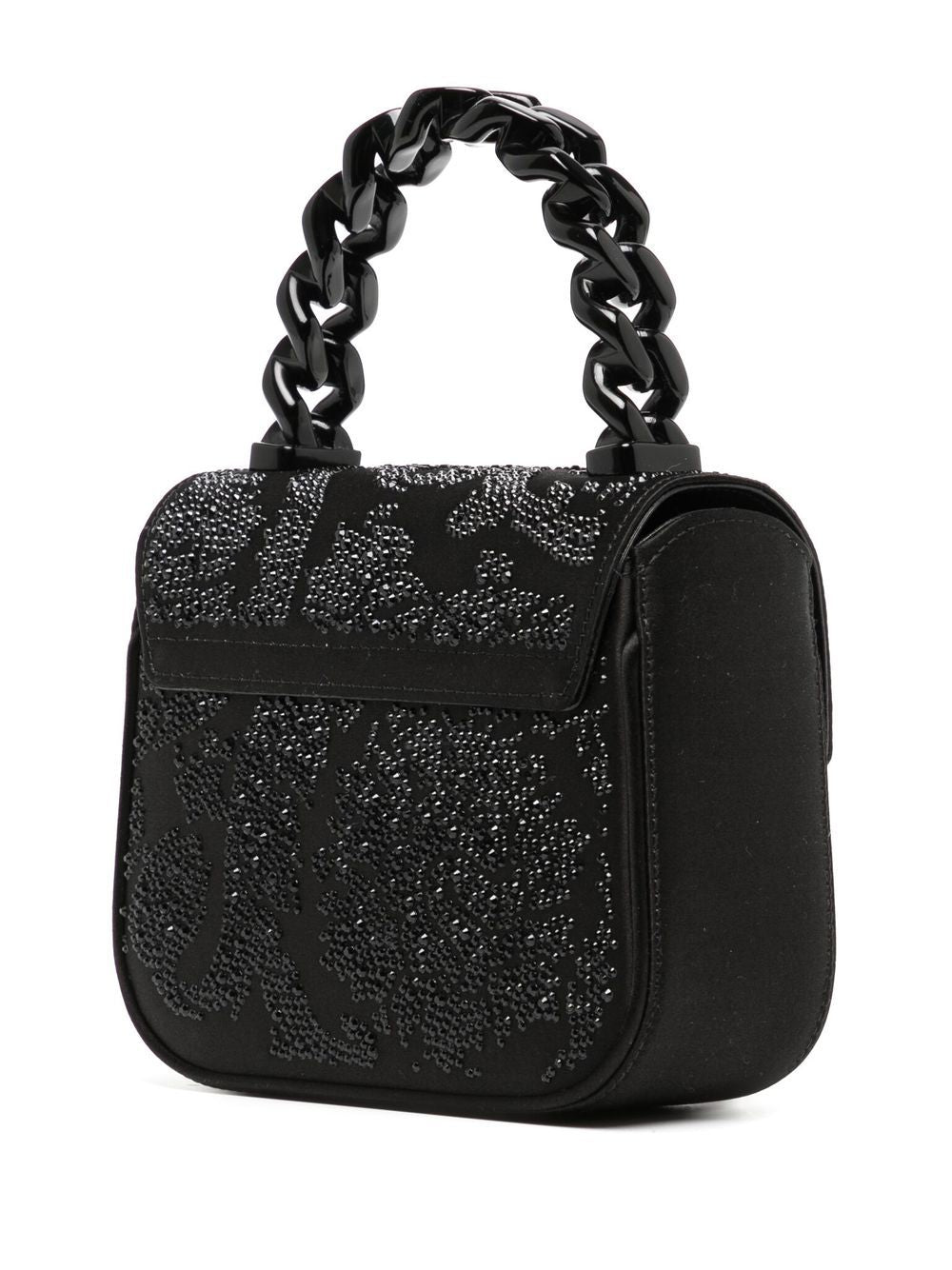 Versace Medusa-plaque crystal-embellished shoulder bag