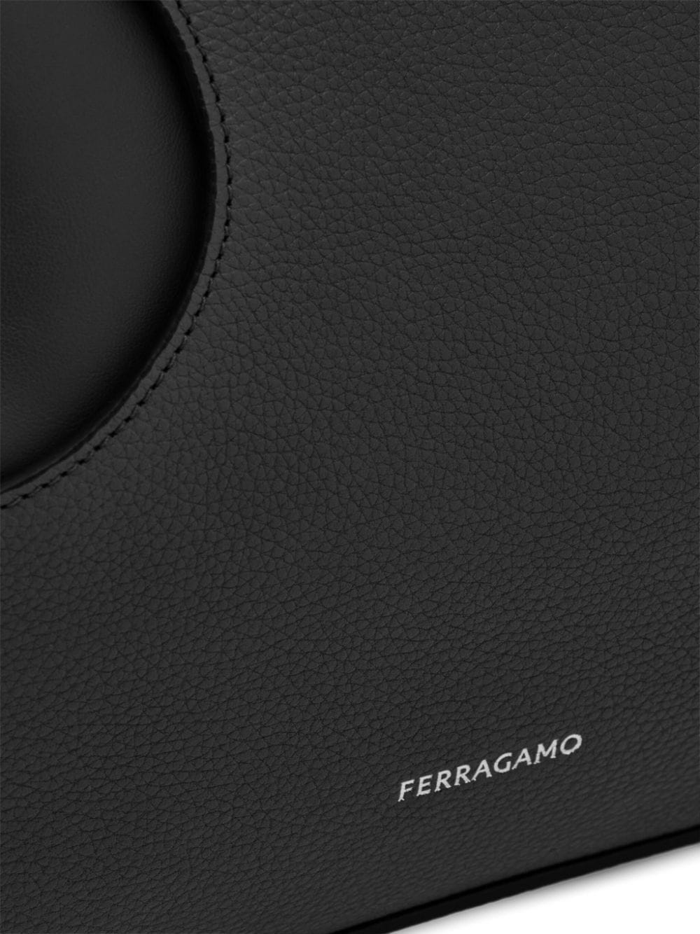 Ferragamo cut-out detail leather tote bag