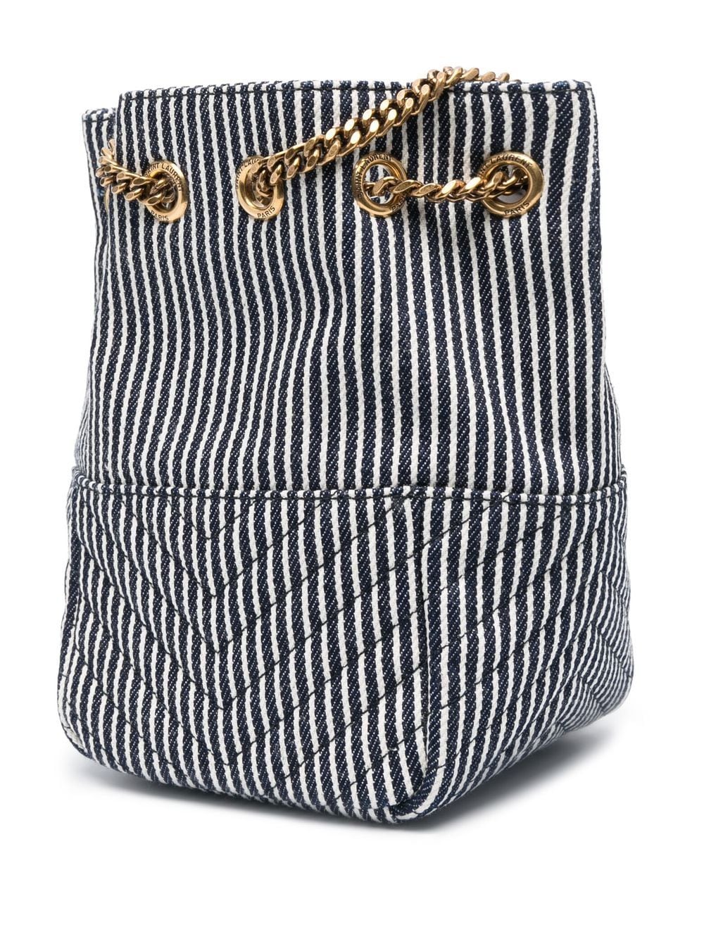 Saint Laurent mini Joe striped bucket bag