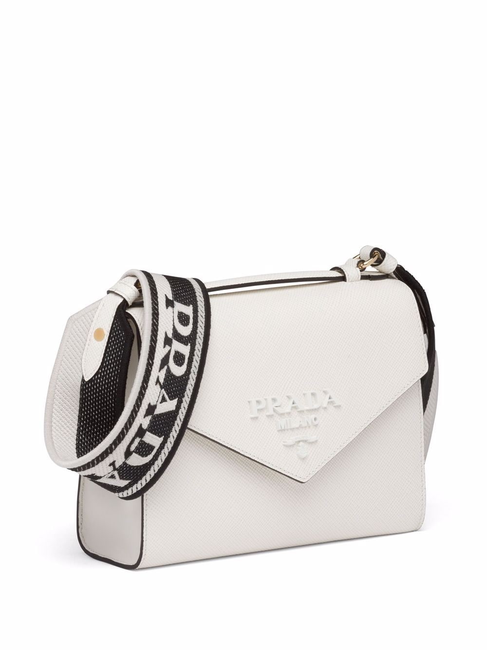 Pra*a lettering-logo tote bag