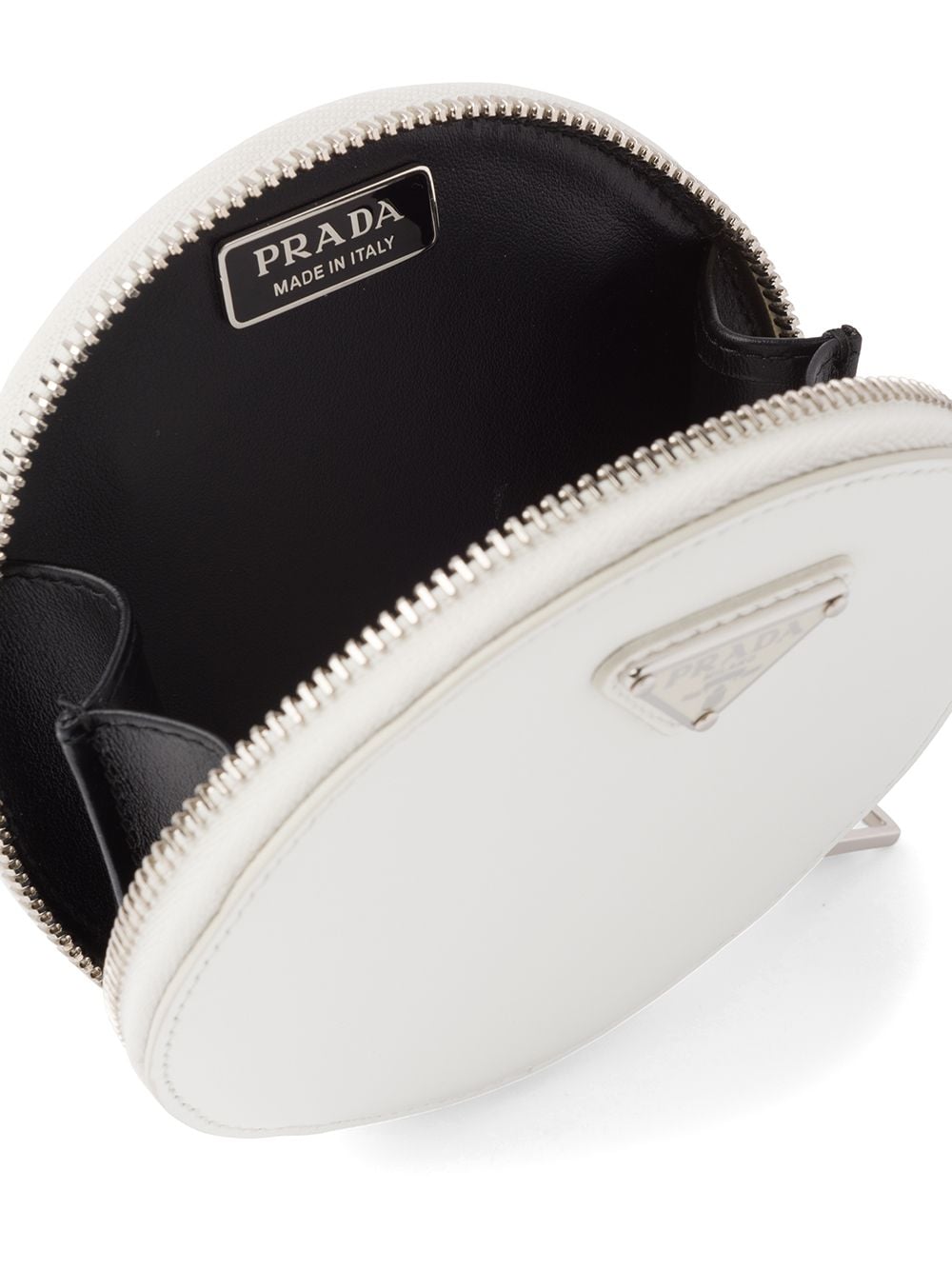 Pra*a mini leather pouch bag