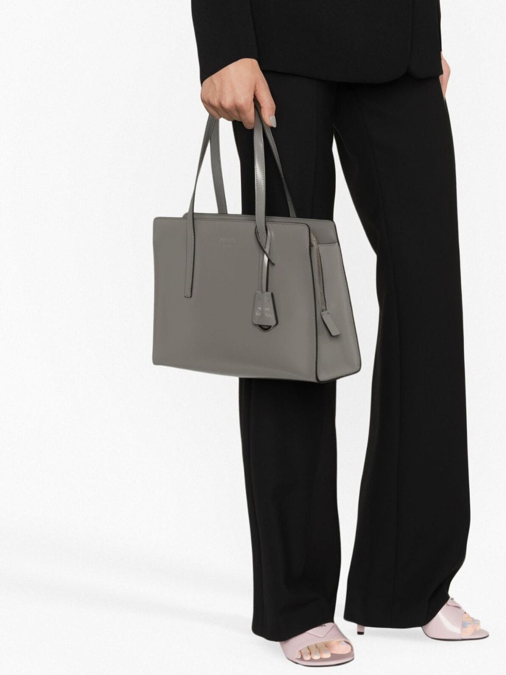 Pra*a re-edition 1995 brushed-leather handbag