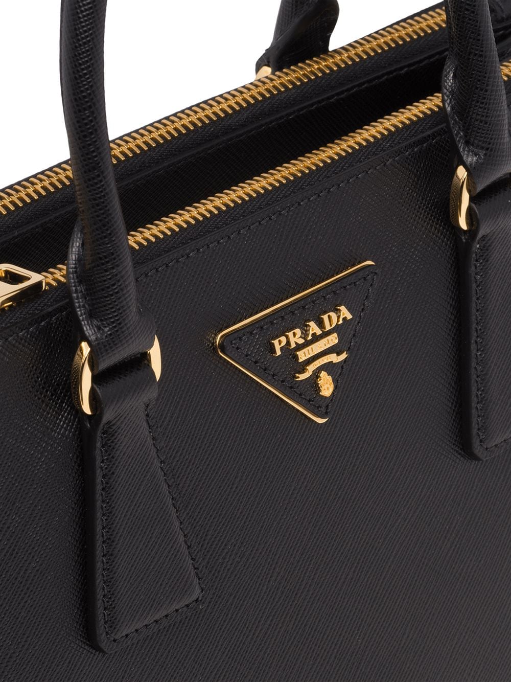 Pra*a small galleria leather tote bag