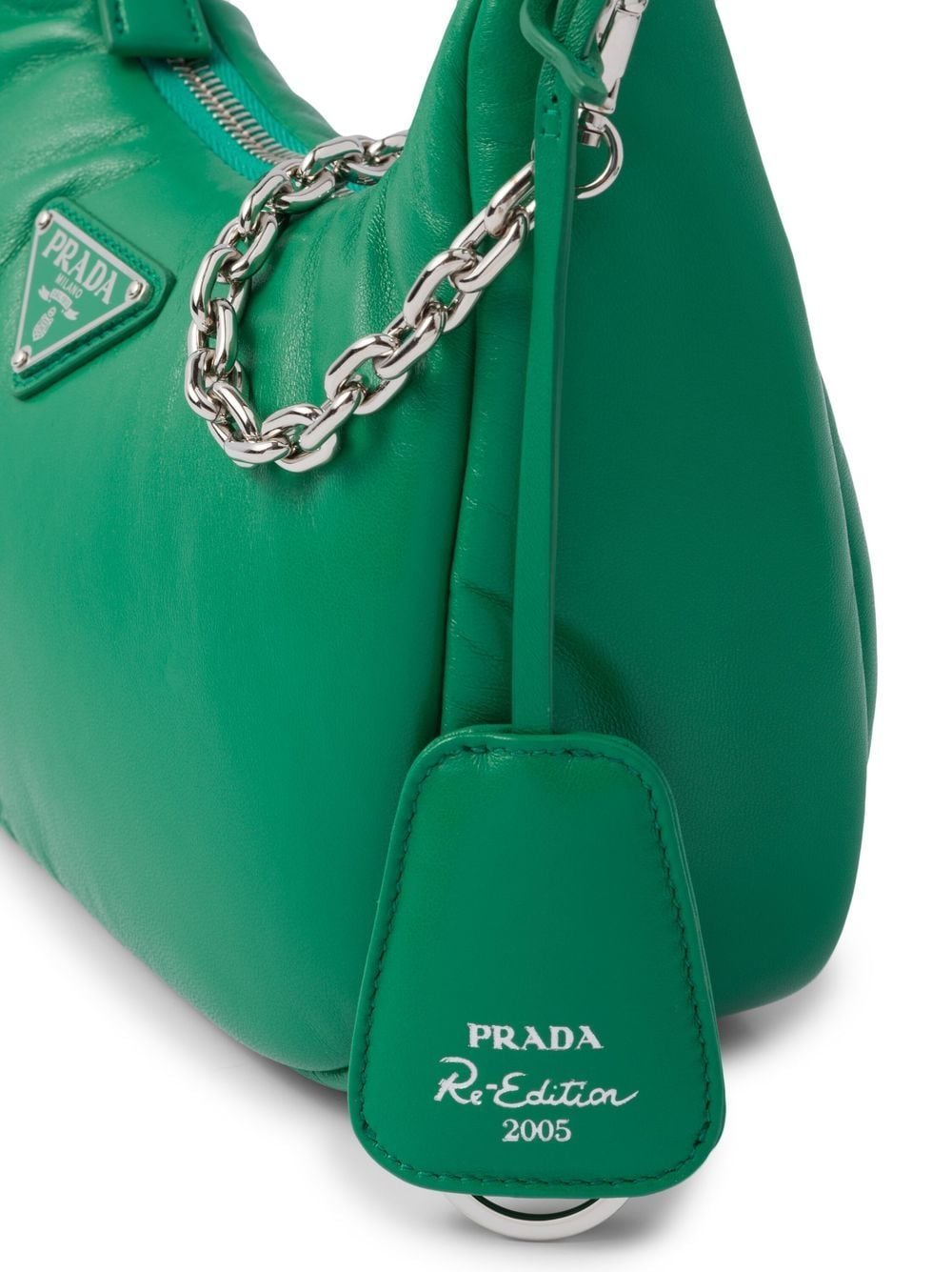 Pra*a re-edition 2005 padded leather shoulder bag