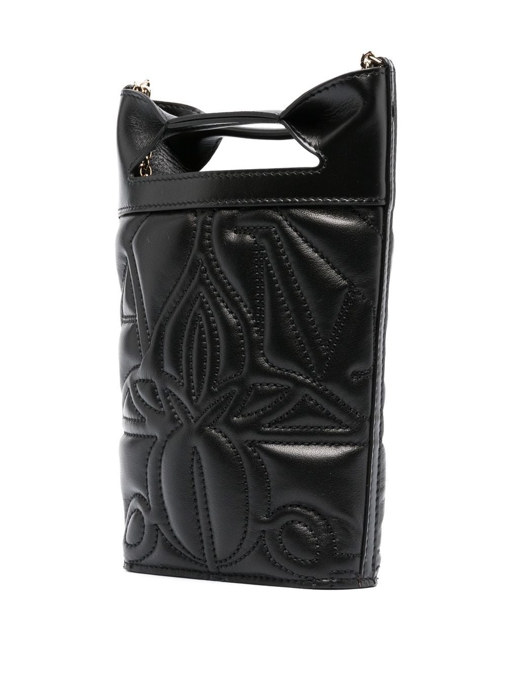 Alexander McQueen embroidered mini bucket bag