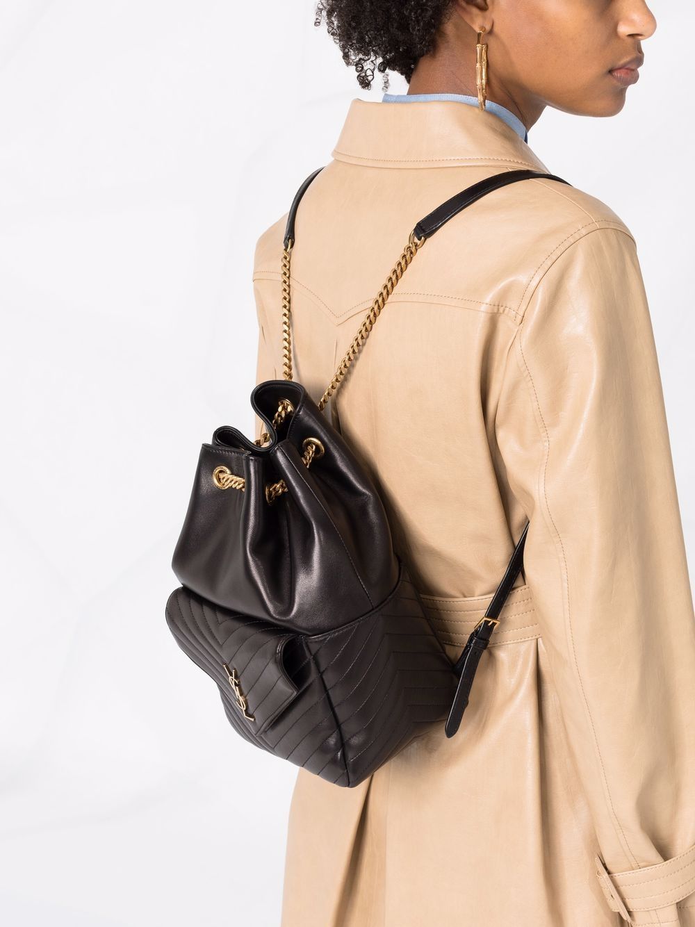 Saint Laurent Joe quilted backpack