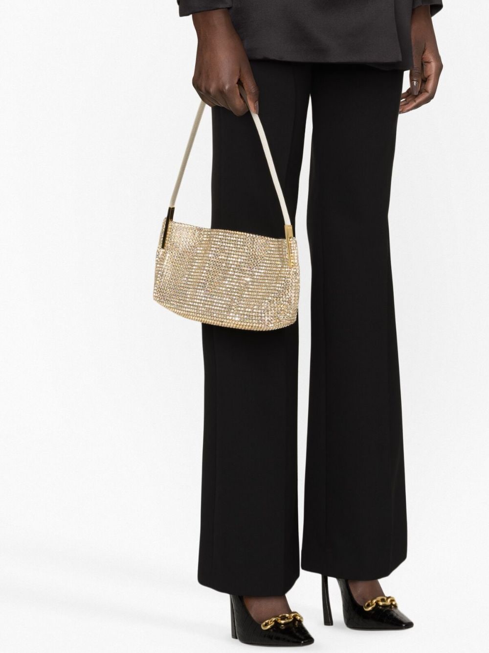 Saint Laurent Suzanne crystal-embellished shoulder bag
