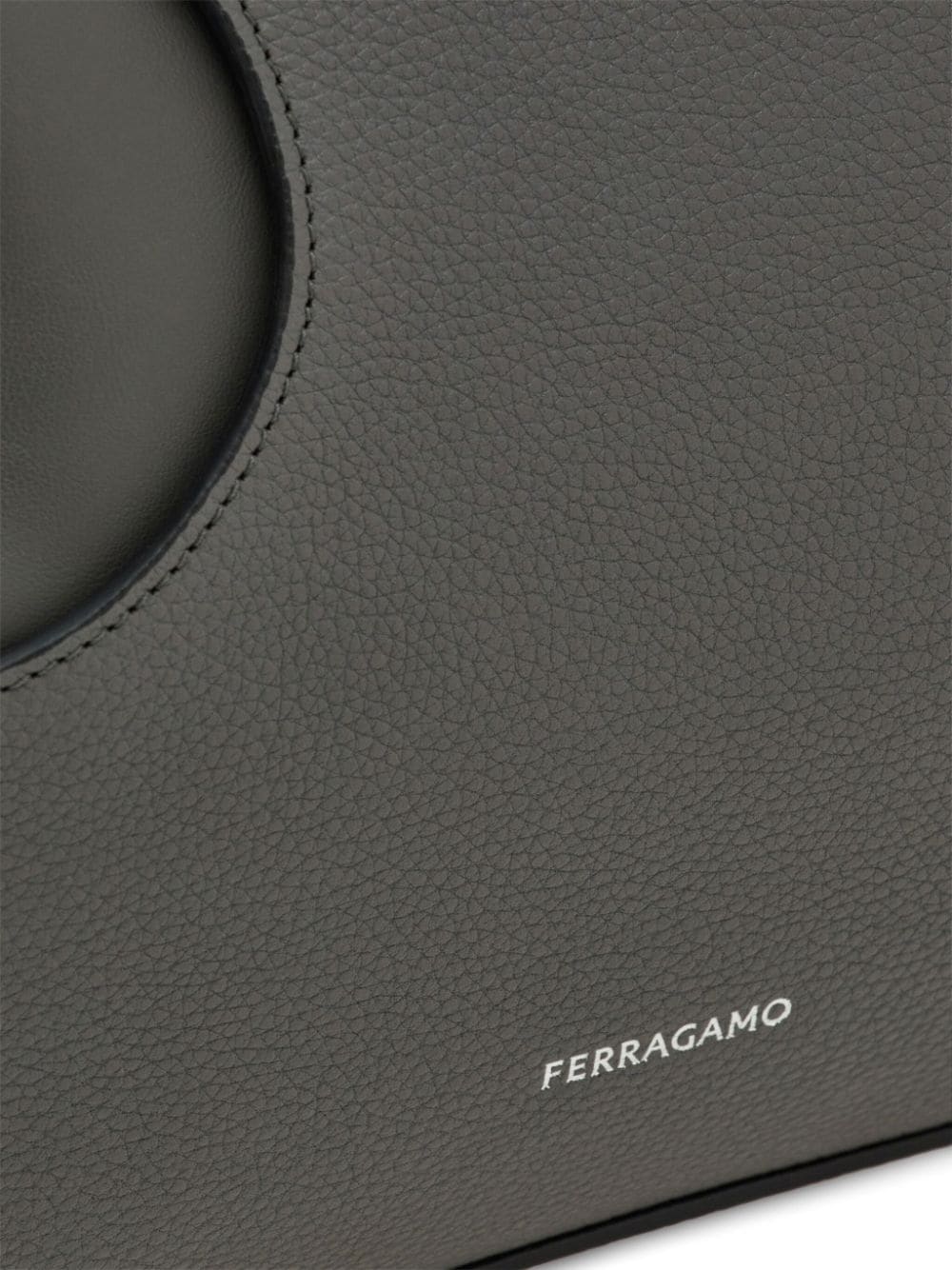Ferragamo cut-out detail leather tote bag