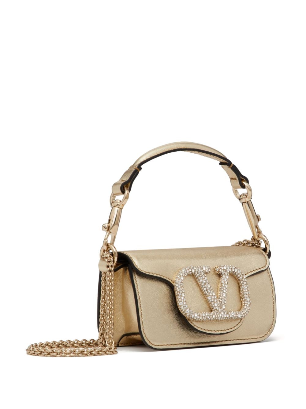 Valentino Garavani micro Locò crystal-embellished bag