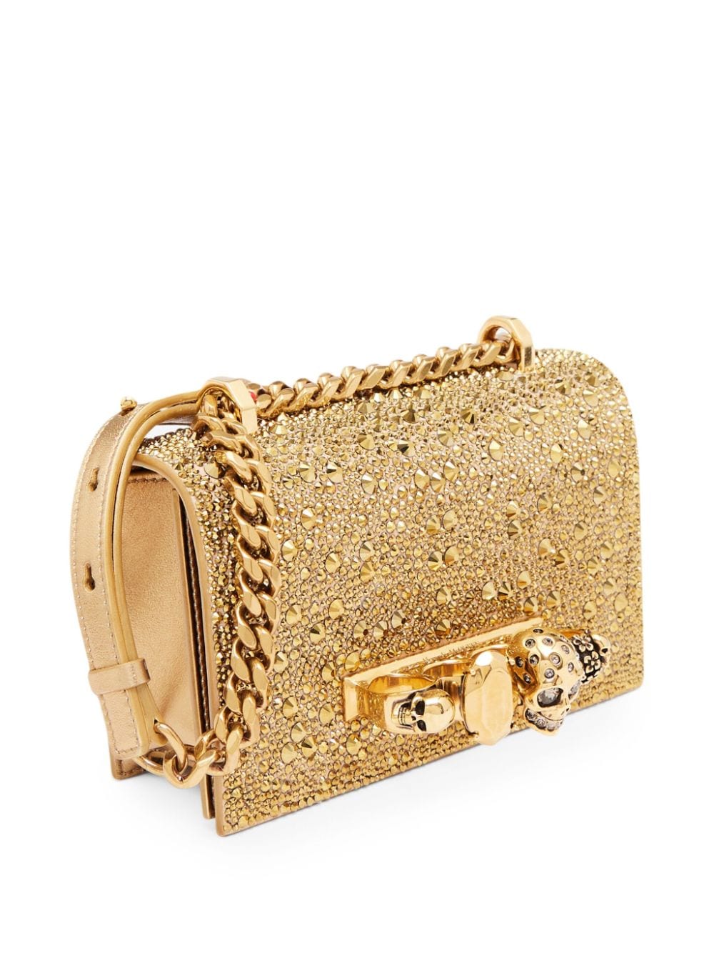 Alexander McQueen crystal-embellished crossbody bag