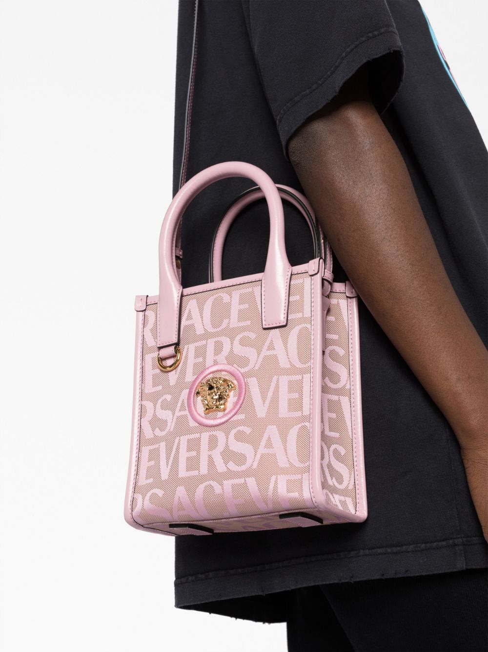 Versace mini Versace Allover-jacquard tote bag