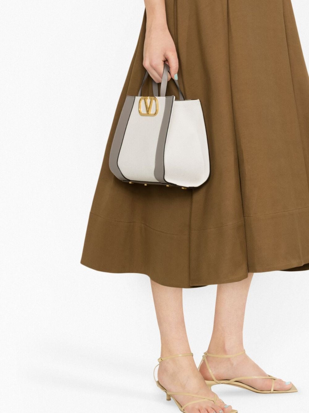 Valentino Garavani small VLogo canvas tote bag