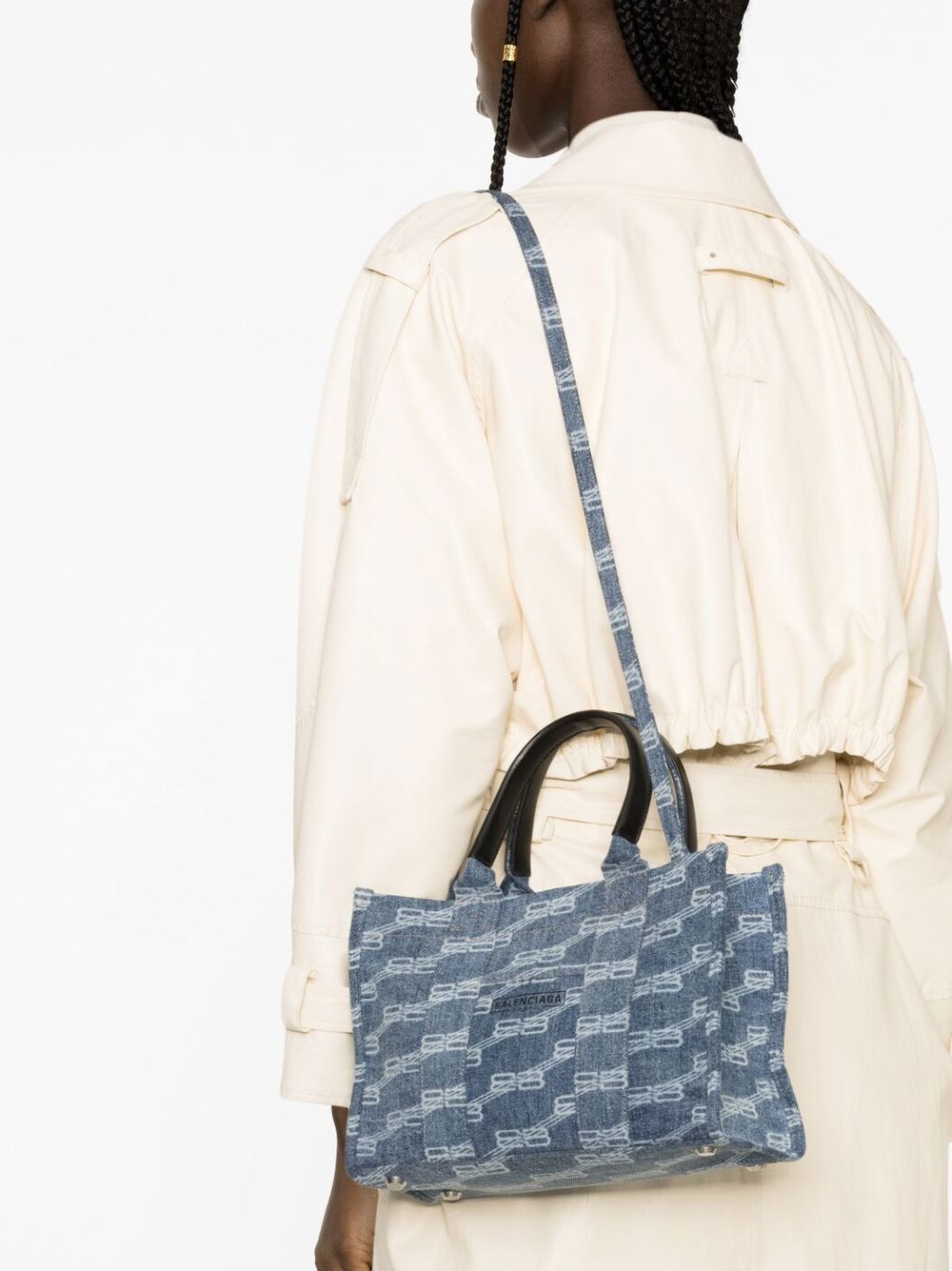 Ba*len*cia*ga hardware bb monogram-print tote bag