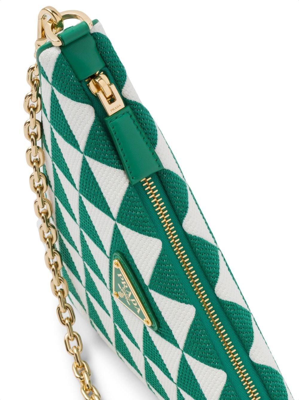 Pra*a embroidered jacquard mini bag