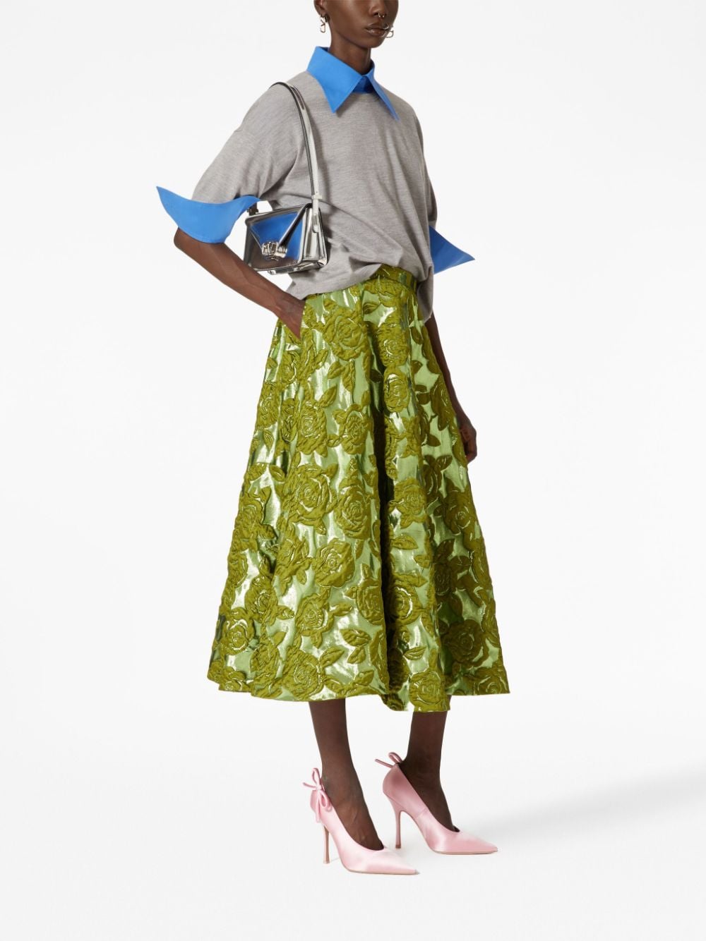 Valentino Garavani small Letter mirrored shoulder bag