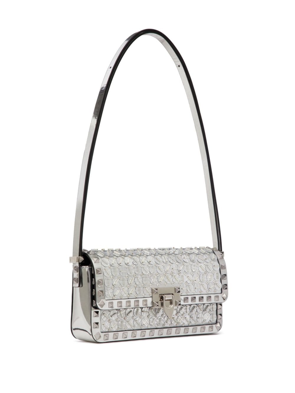 Valentino Garavani Rockstud23 E/W embroidered shoulder bag