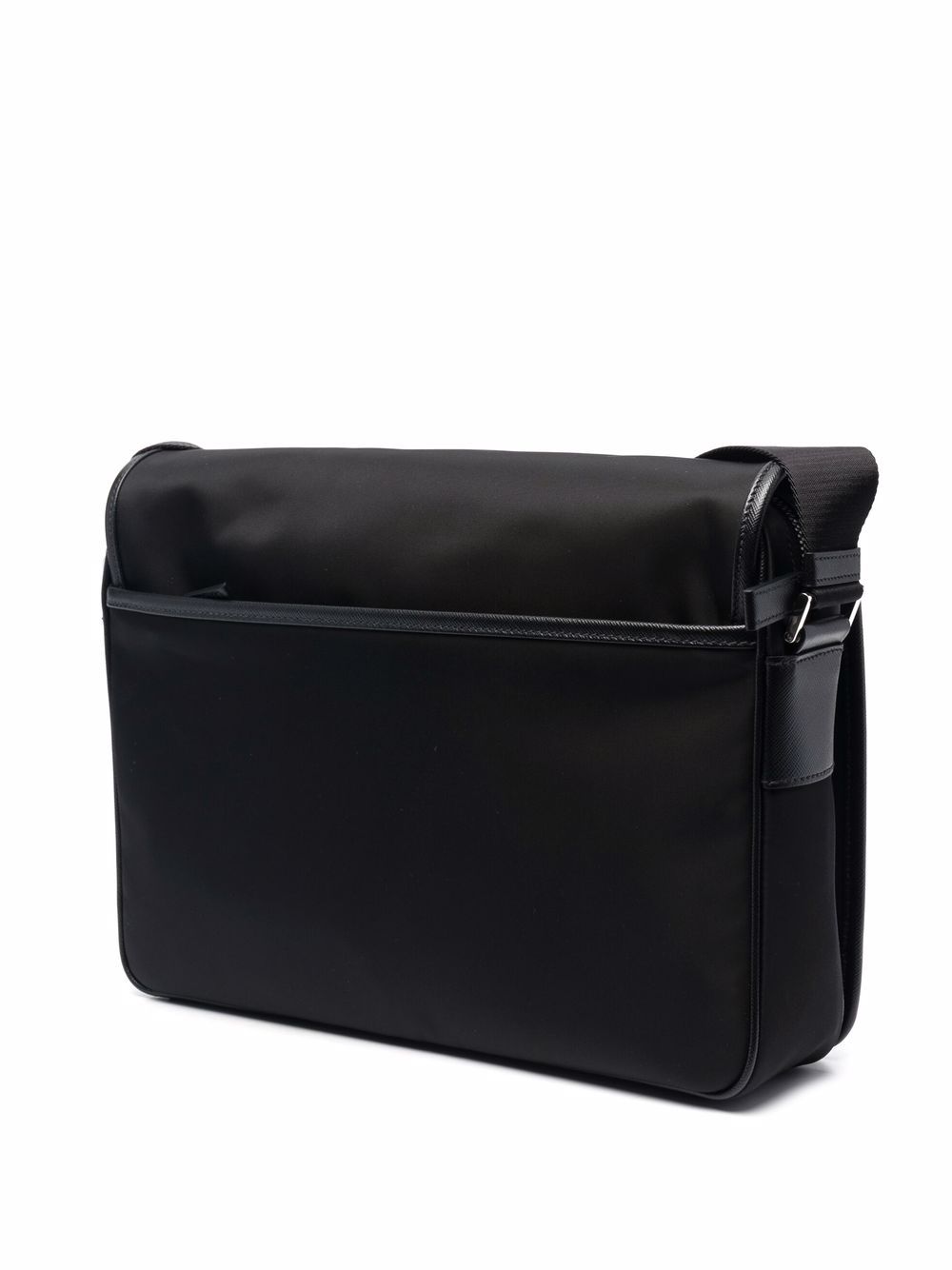 Pra*a re-nylon logo-plaque messenger bag