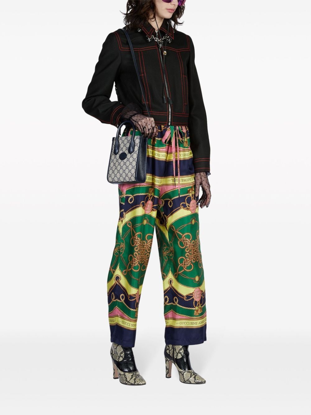 G*u*i gg-canvas tote bag