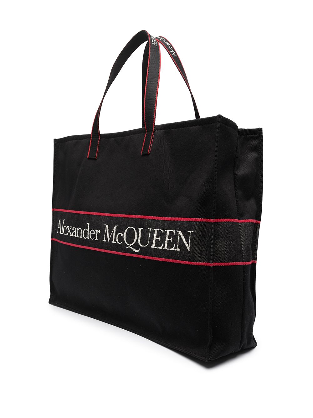Alexander McQueen East West logo tote bag