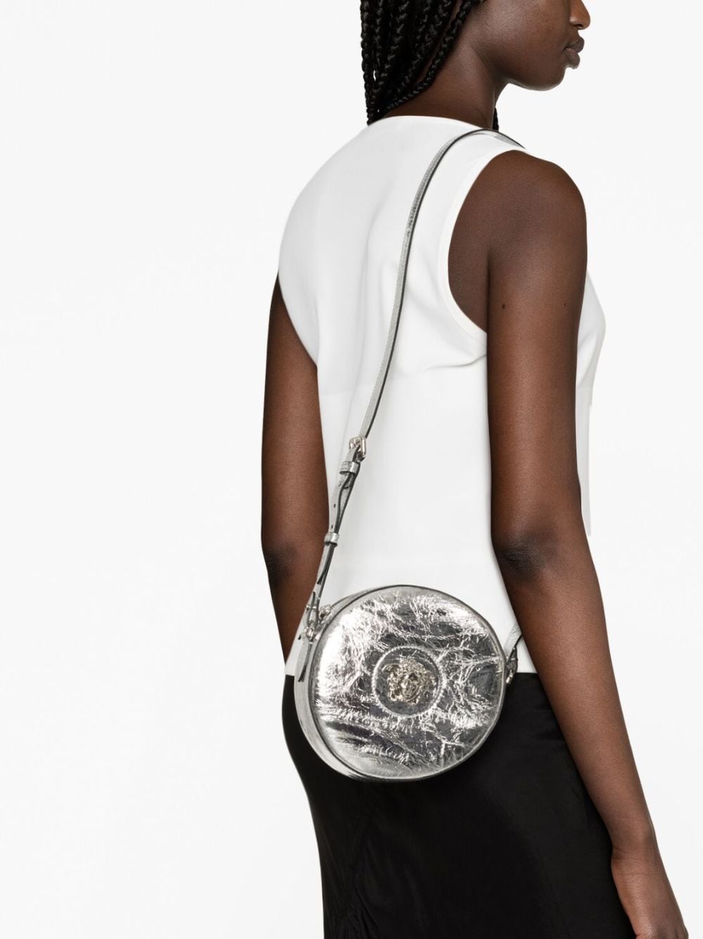 Versace La Medusa leather crossbody bag