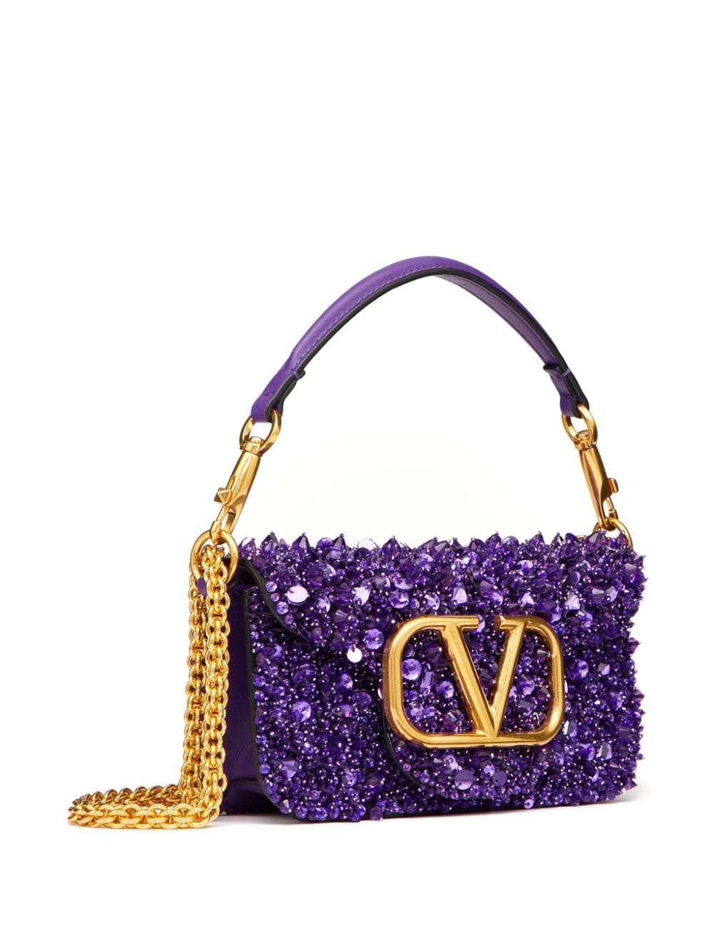 Valentino Garavani small Locò embellished shoulder bag