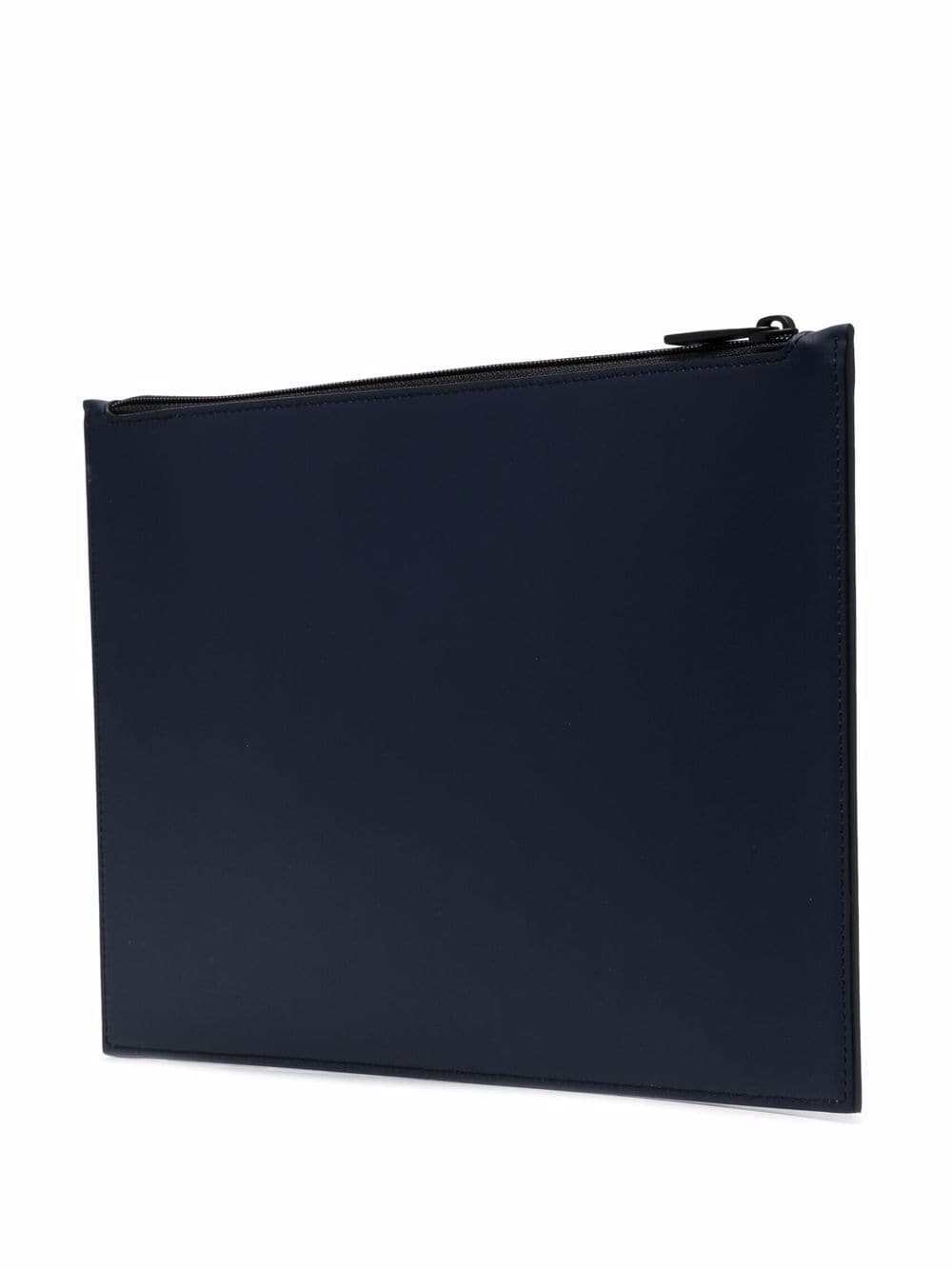 Alexander McQueen logo-print clutch bag