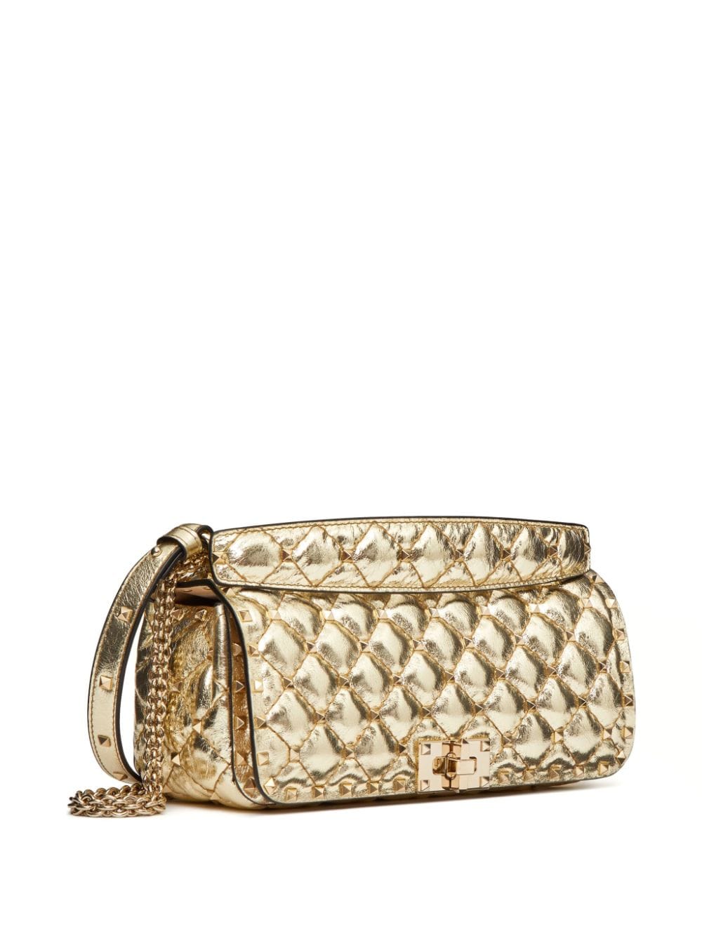 Valentino Garavani Rockstud Spike metallic shoulder bag