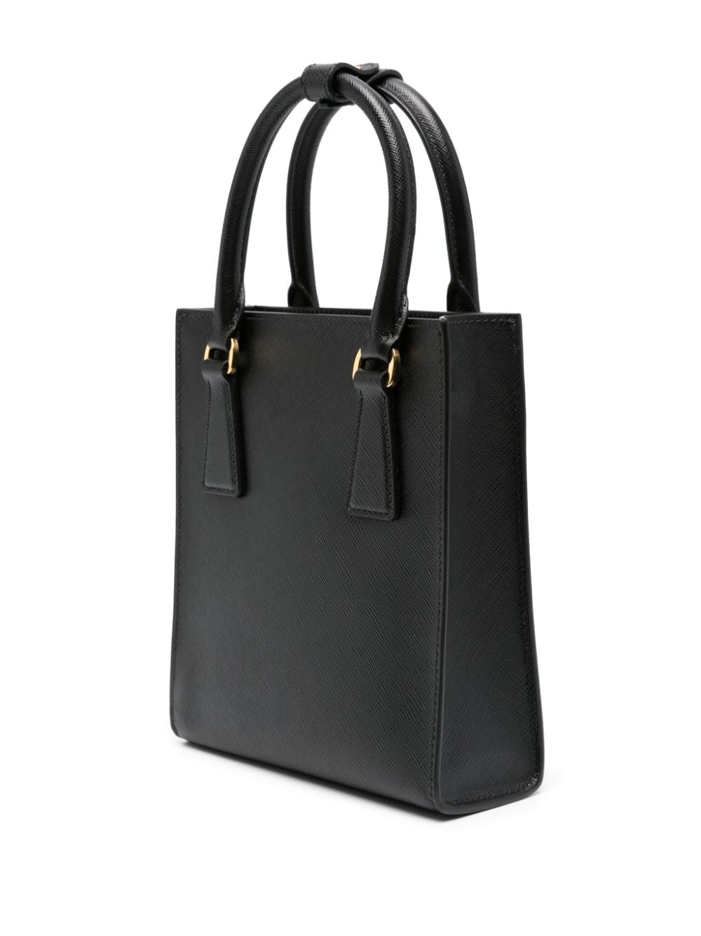 Pra*a saffiano triangle-plaque tote bag