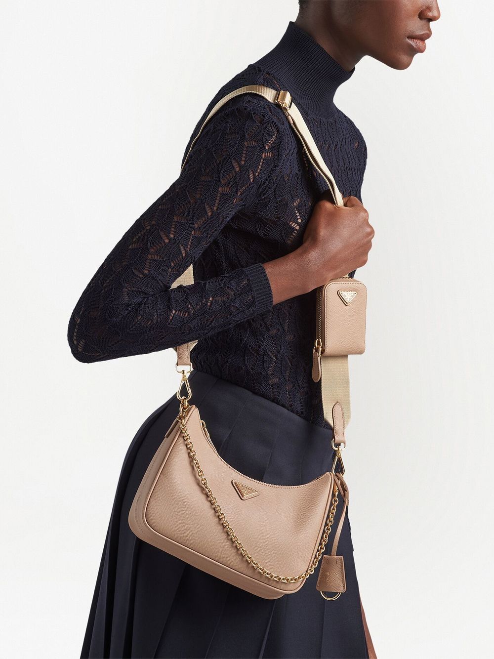 Pra*a re-edition 2005 leather shoulder bag