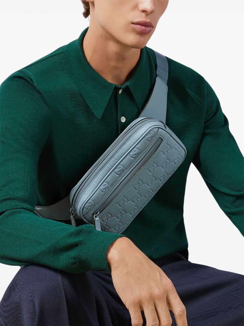 G*u*i gg cotton belt bag