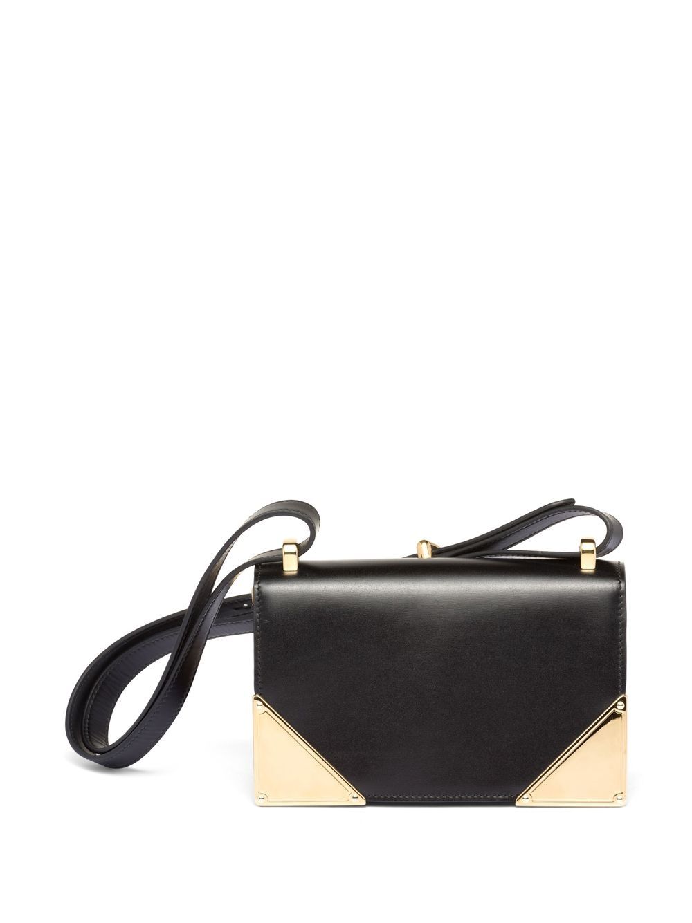 Pra*a leather shoulder bag