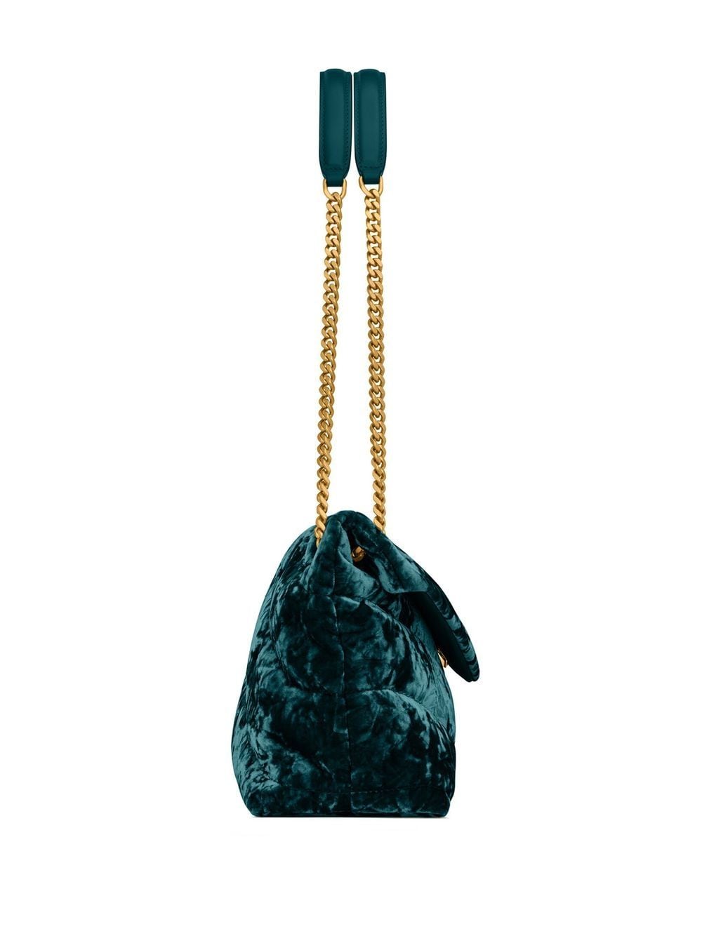 Saint Laurent small Puffer velvet shoulder bag