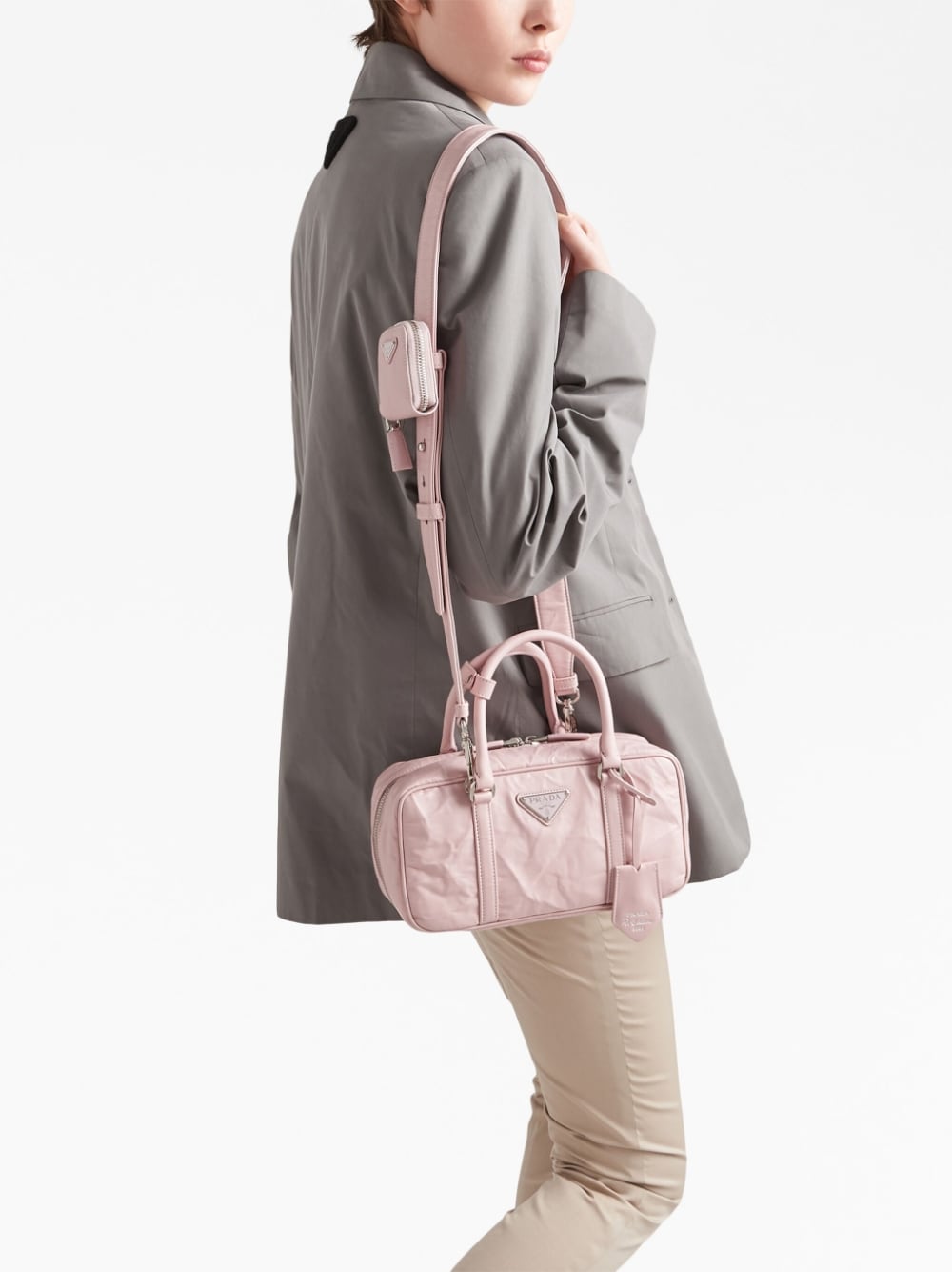 Pra*a small leather tote bag