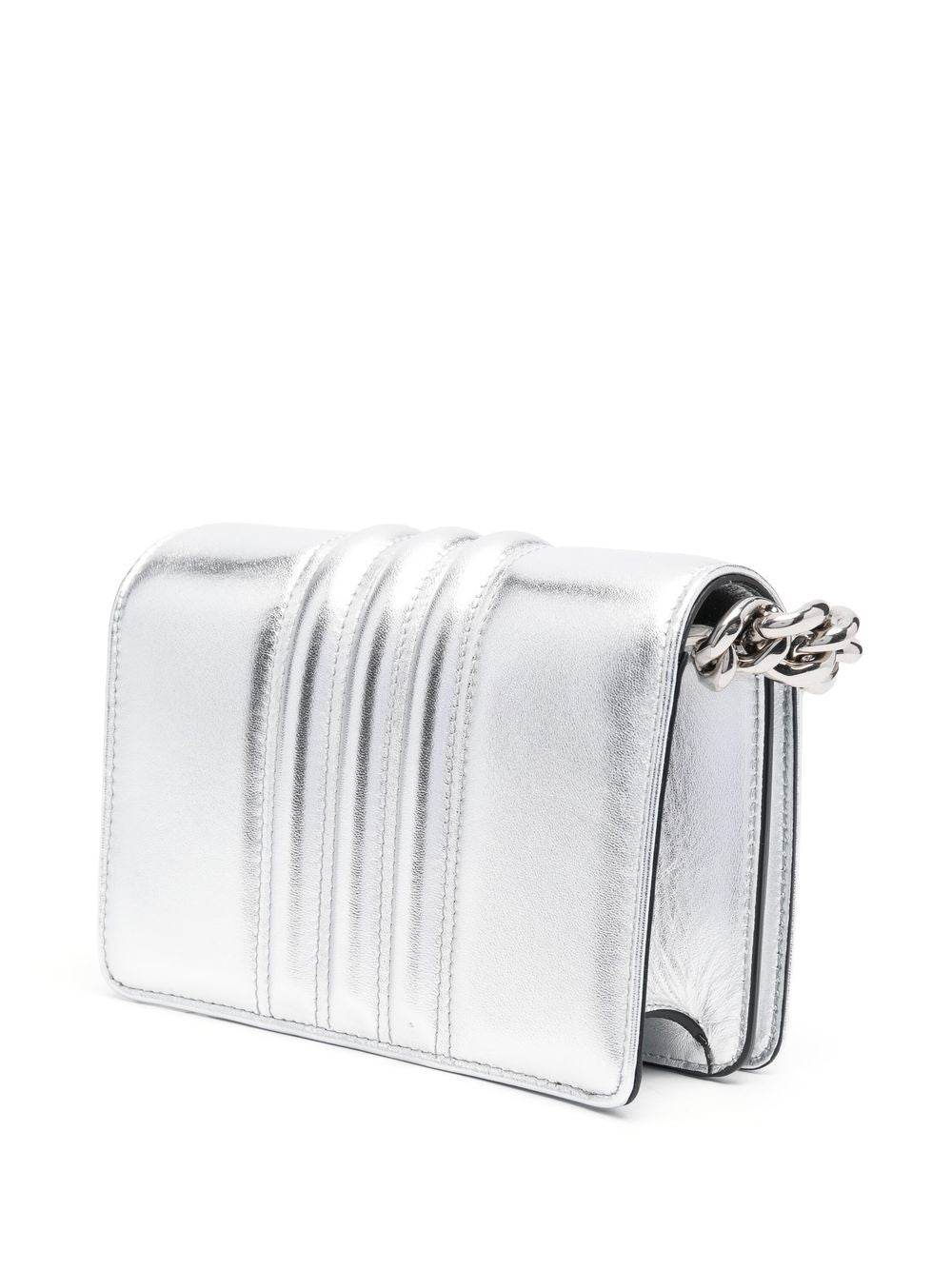 Alexander McQueen metallic-effect leather tote