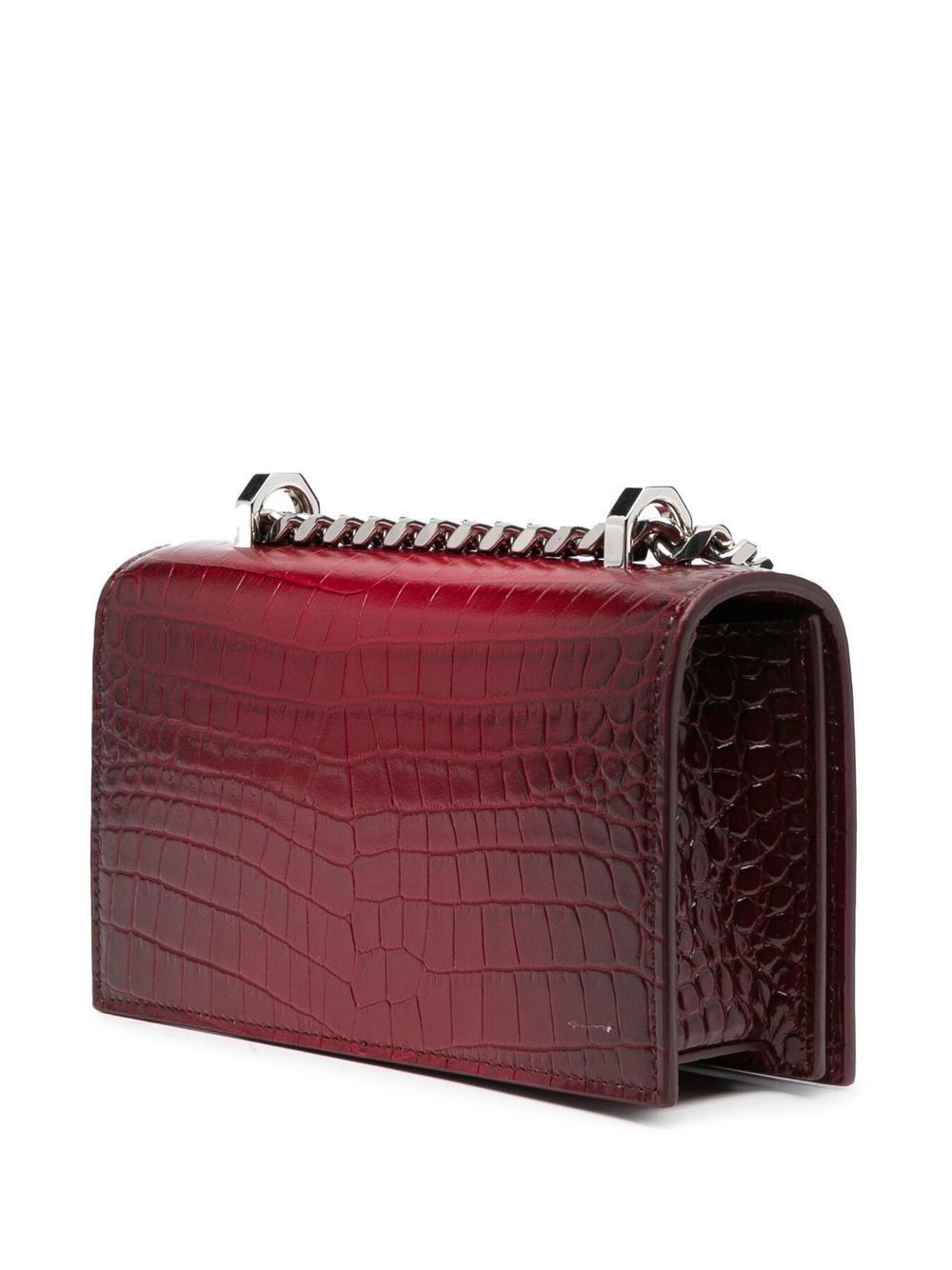 Alexander McQueen Four-ring crystal-embellished shoulder bag