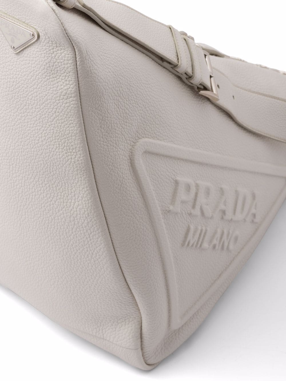Pra*a leather triangle shoulder bag
