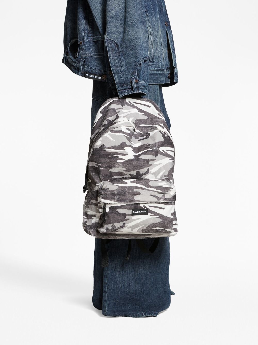Ba*len*cia*ga explorer camouflage-print backpack