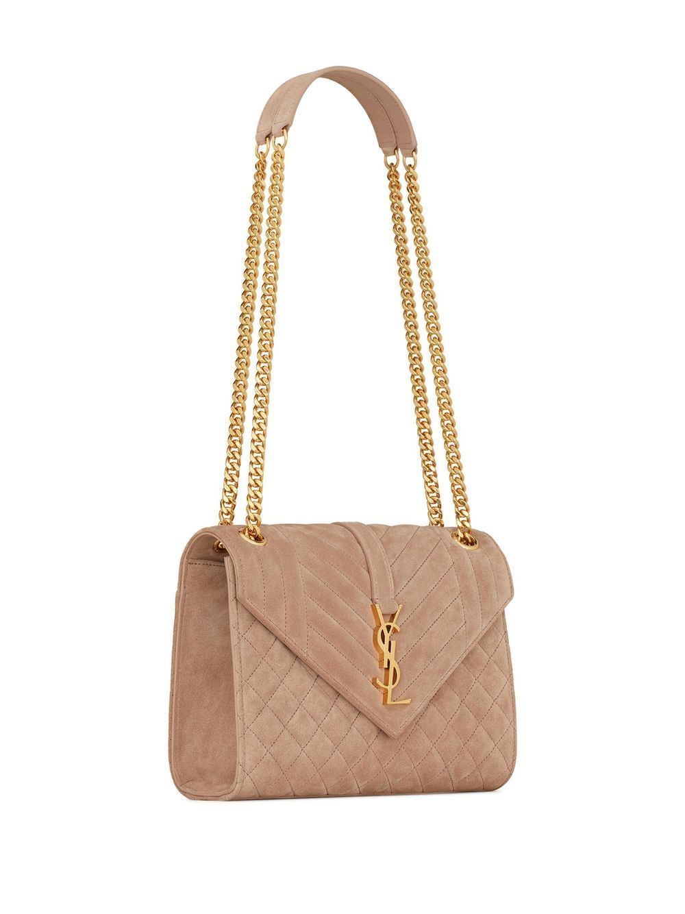 Saint Laurent quilted logo-plaque crossbody bag