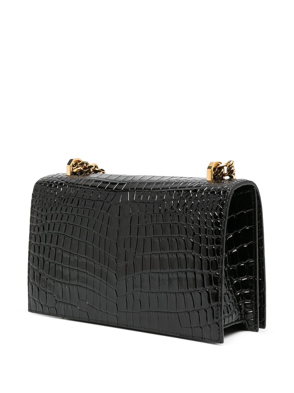 Alexander McQueen embossed knuckleduster shoulder bag