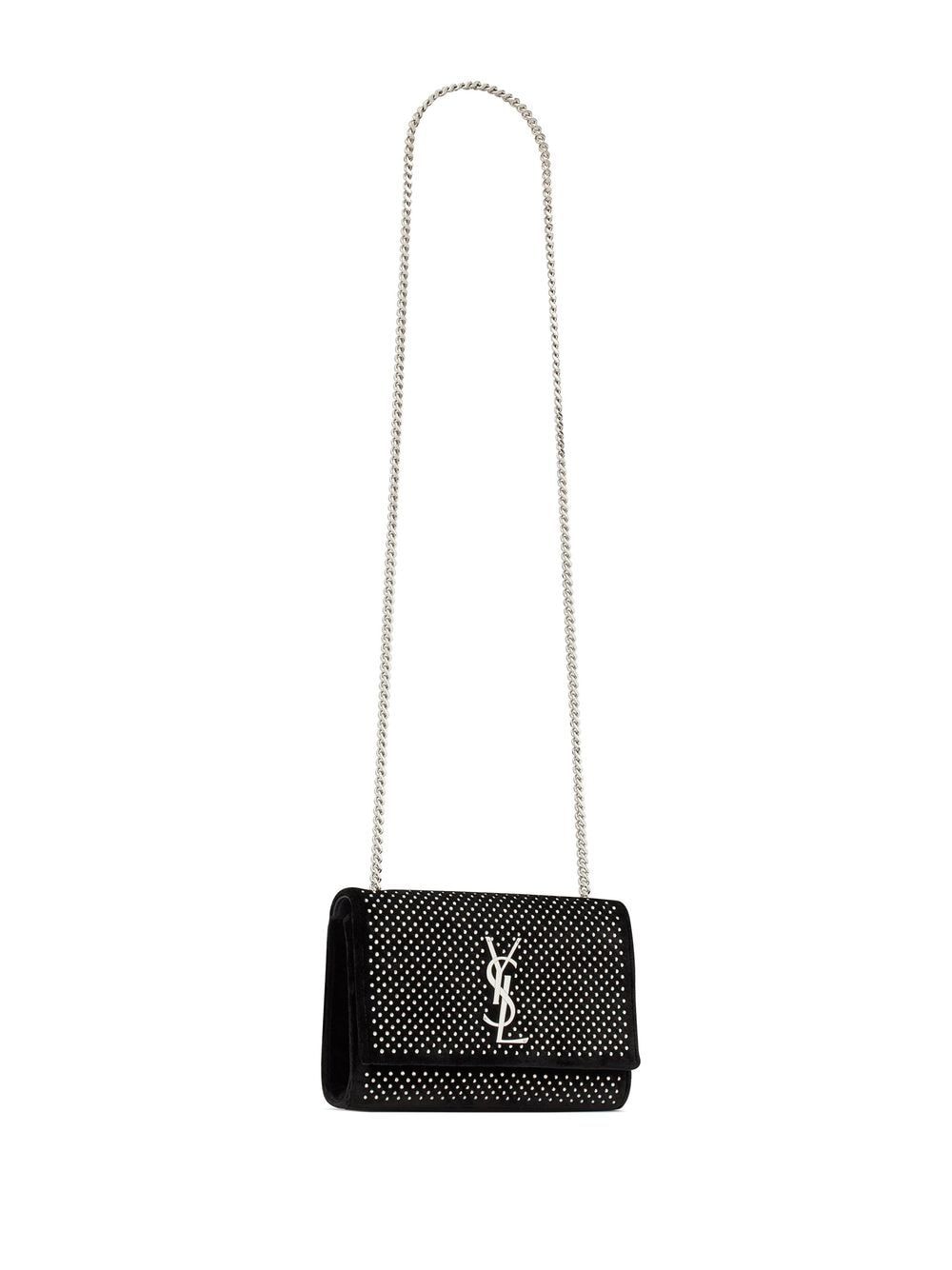 Saint Laurent small rhinestone-embellished Kate chain bag