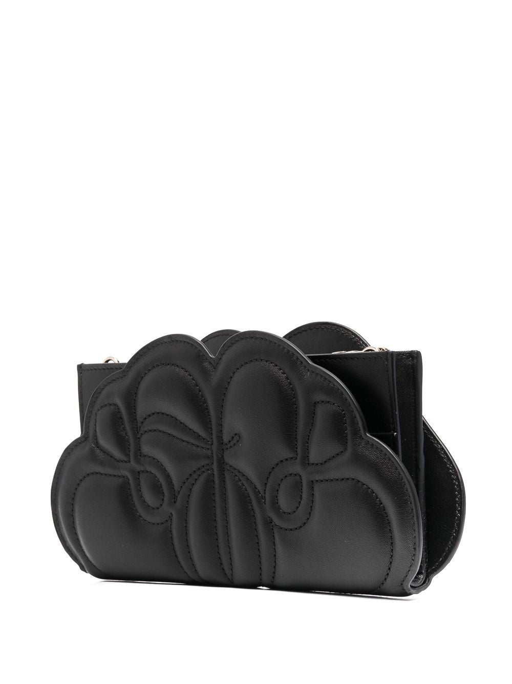 Alexander McQueen embossed logo wallet-on-chain