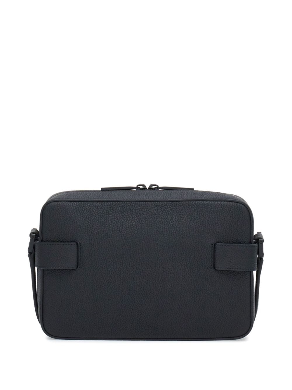 Ferragamo Gancini buckle embellished leather shoulder bag