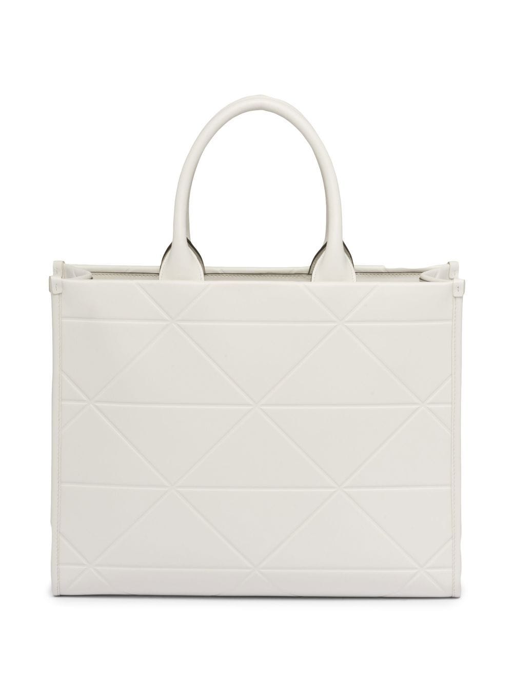 Pra*a medium symbole leather tote bag