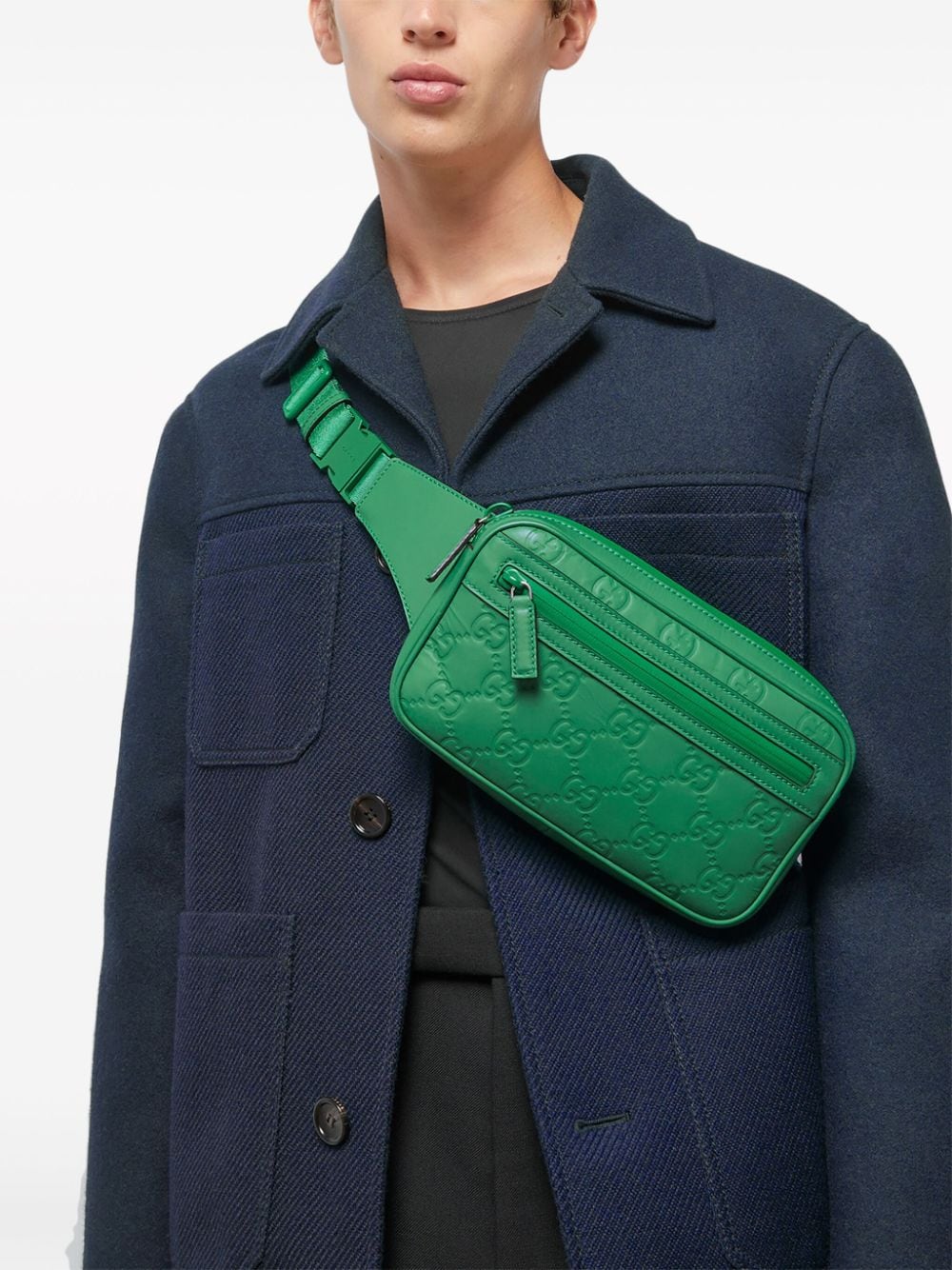 G*u*i gg buckled belt bag