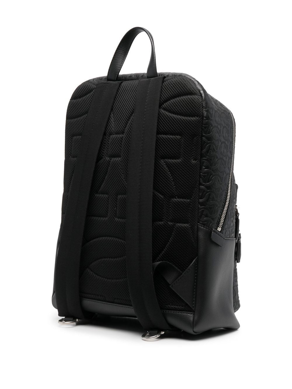 Ferragamo leather logo-embossed backpack