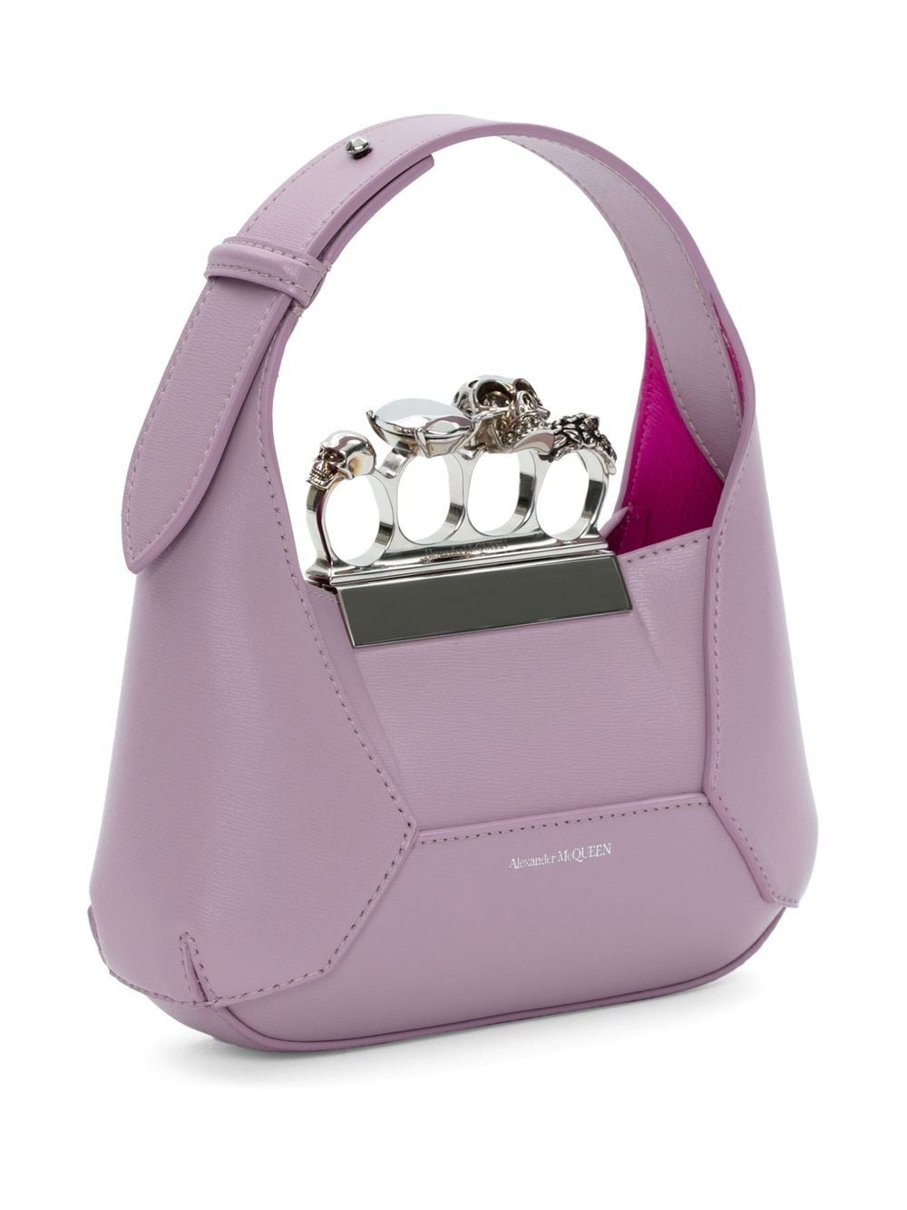 Alexander McQueen Jewelled Hobo leather mini bag