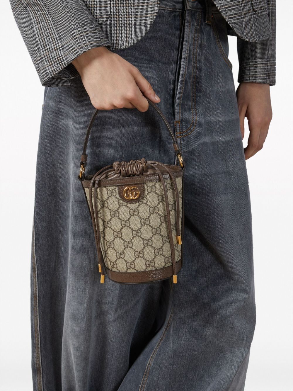 G*u*i mini ophidia gg-logo bucket bag